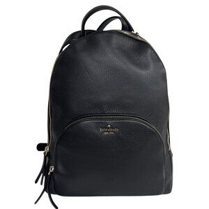 Kate Spade Black Leather Backpack